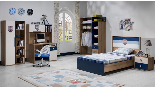 Bellona Kampüs Genç Odası Takımı Kitaplık&Çalışma Maasası Modeli