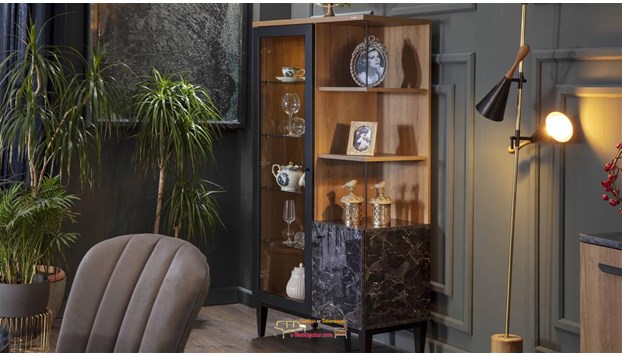 Bellona Mobilya Lofty Yemek Odası Takımı Vitrin Modeli