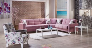 Bellona Tina V Köşe Takımı Modeli Toz Pembe Rengi