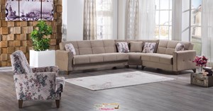 Bellona Tina V Köşe Takımı Modeli Vizon Rengi