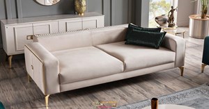 Mondi Veyron Koltuk Takımı Üçlü Koltuk Yatak Modeli